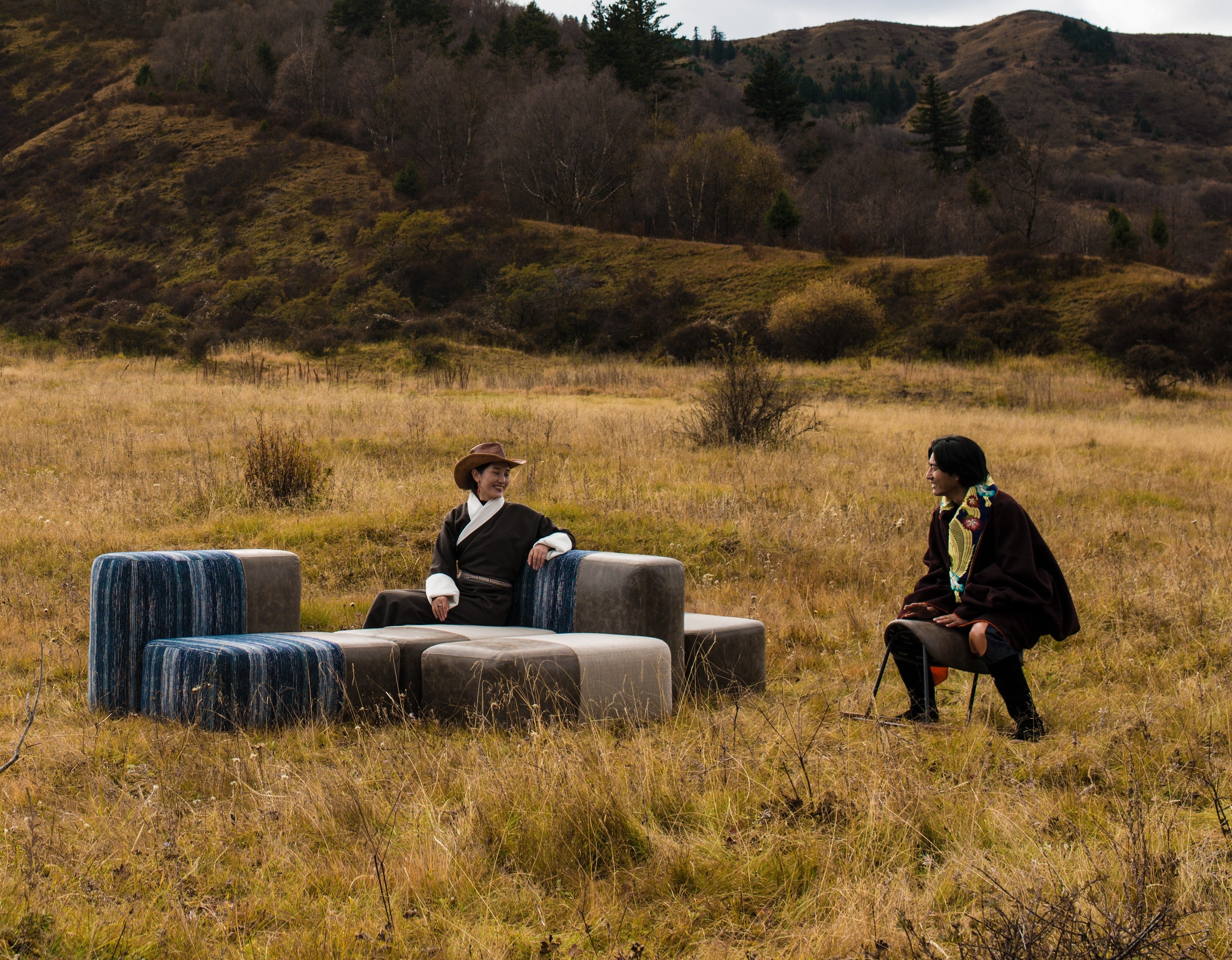 The Nomadic Series Langchan Cubes by KVN Design and Matsu in the Highlands of Tibet