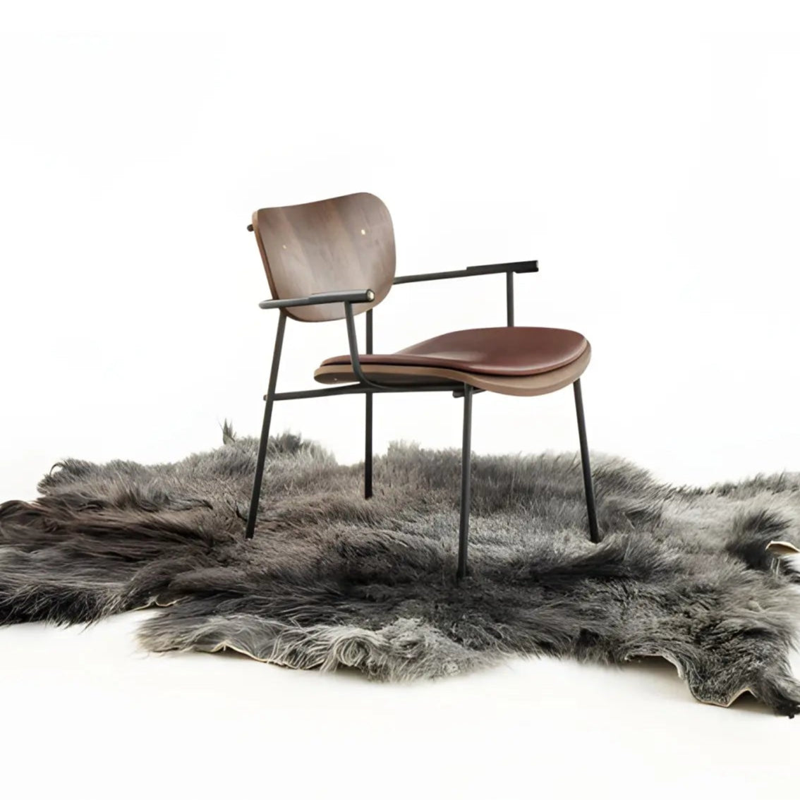 Nomad Horns Chair - Luxury Heat-Bent Wood Seating with Smoked Oak & Cover Options - KVN | DSGN