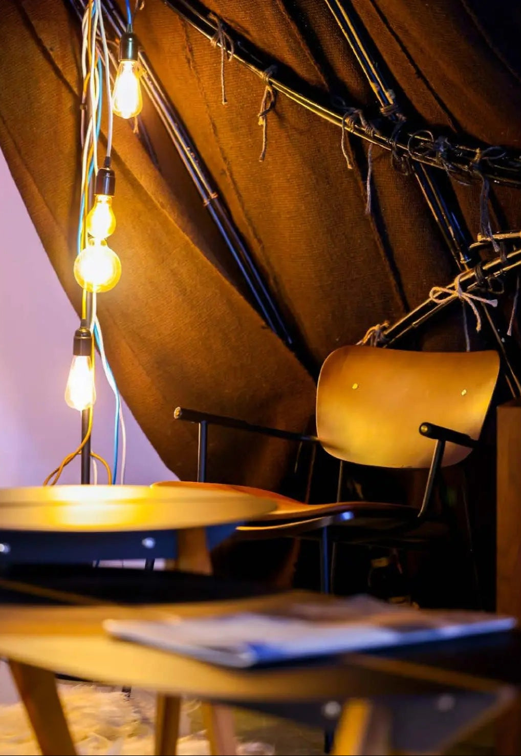 Nomad Horns Chair - Luxury Heat-Bent Wood Seating with Smoked Oak & Cover Options - KVN | DSGN