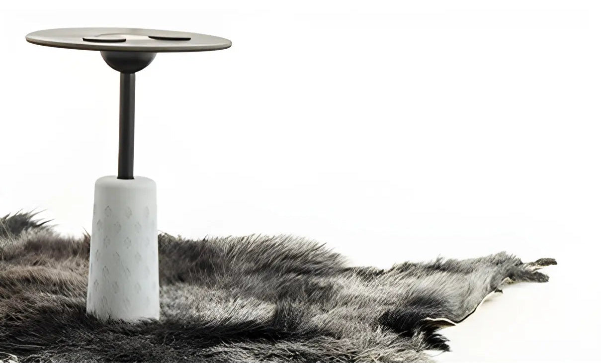 NOMAD Tea Table - Covered with Yak-Leather - KVN | DSGN