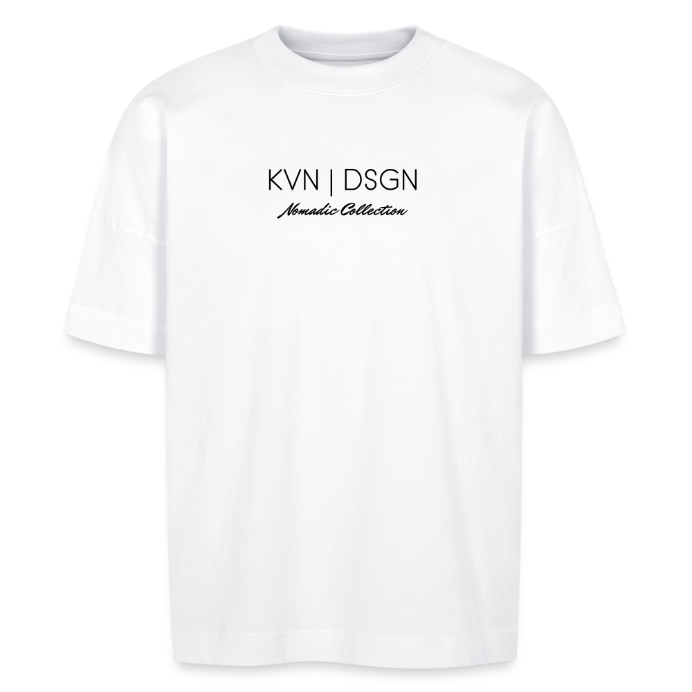 KVN|DSGN Oversize Shirt with Backprint - white