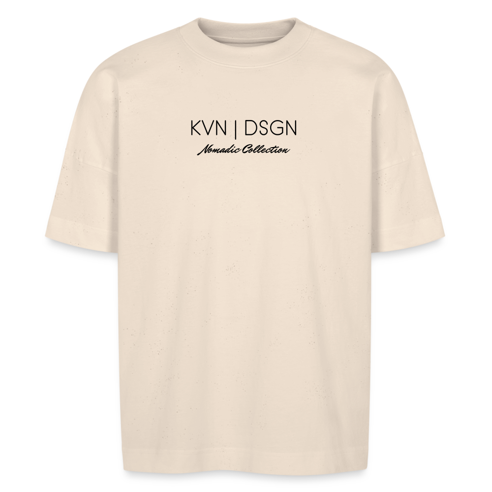 KVN|DSGN Oversize Shirt with Backprint - natural raw