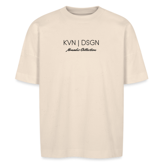 KVN|DSGN Oversize Shirt with Backprint - natural raw