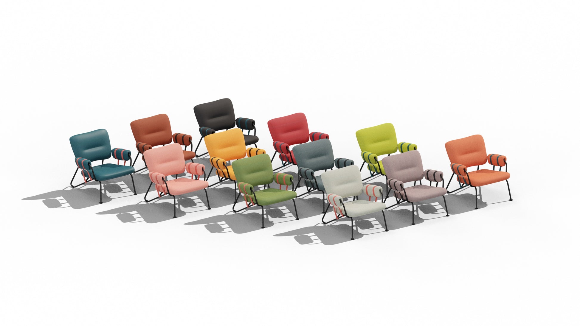 KVN Link Lounge Chairs in verschiedenen Farben