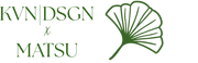 KVN Design Matsu Logo mit Logo Symbol Ginko Blatt