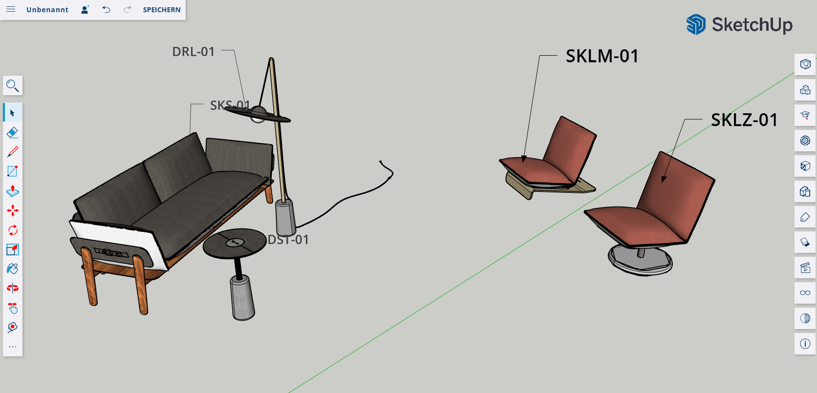 KVN Design Nomadic Collection SketchUp SU Data Architects