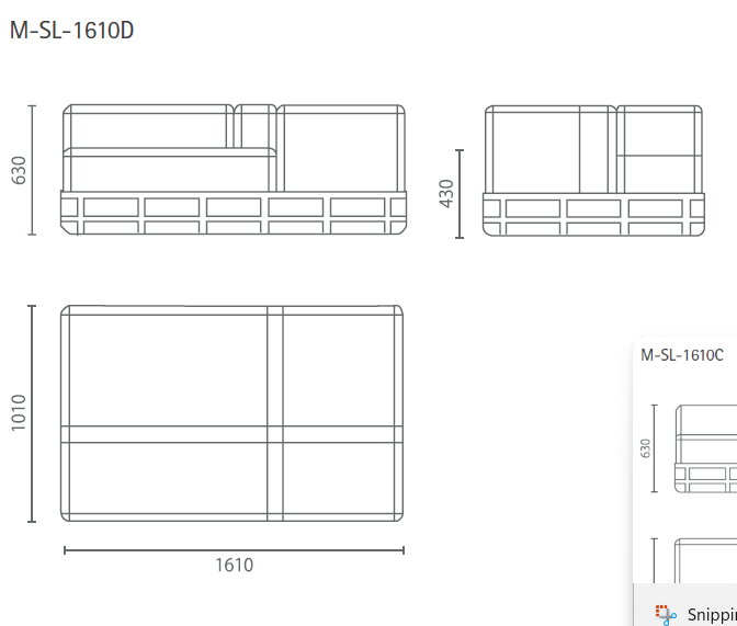 1610D KVN Singlax Abmessungen