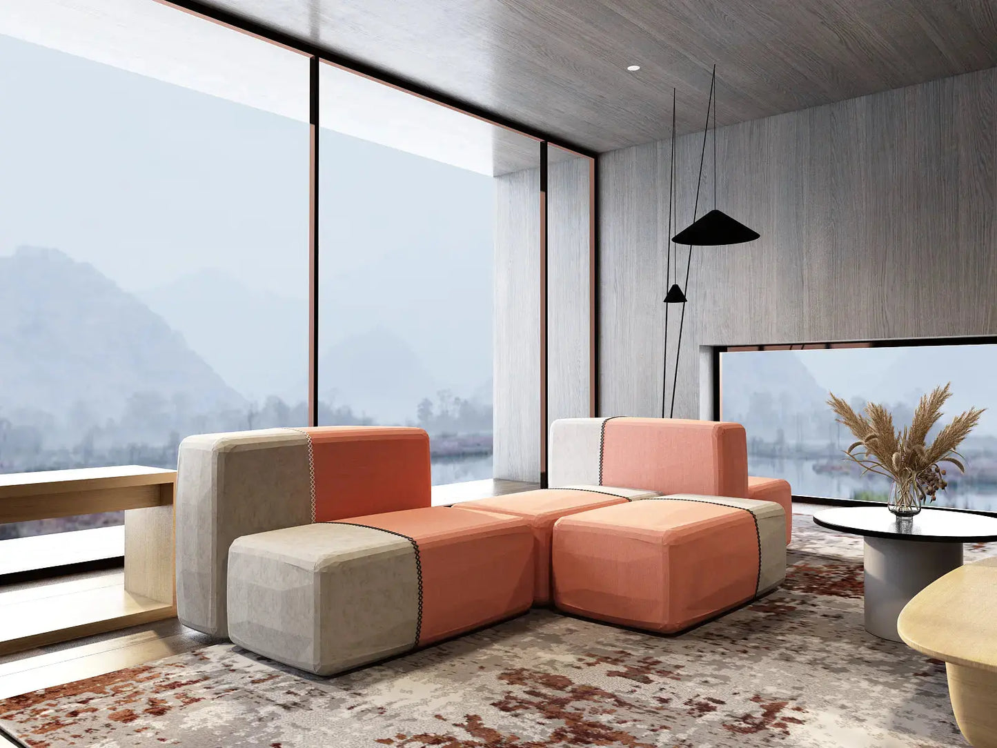 NOMAD Cubes Set - for Lounge Areas and Open Spaces - modular Seating