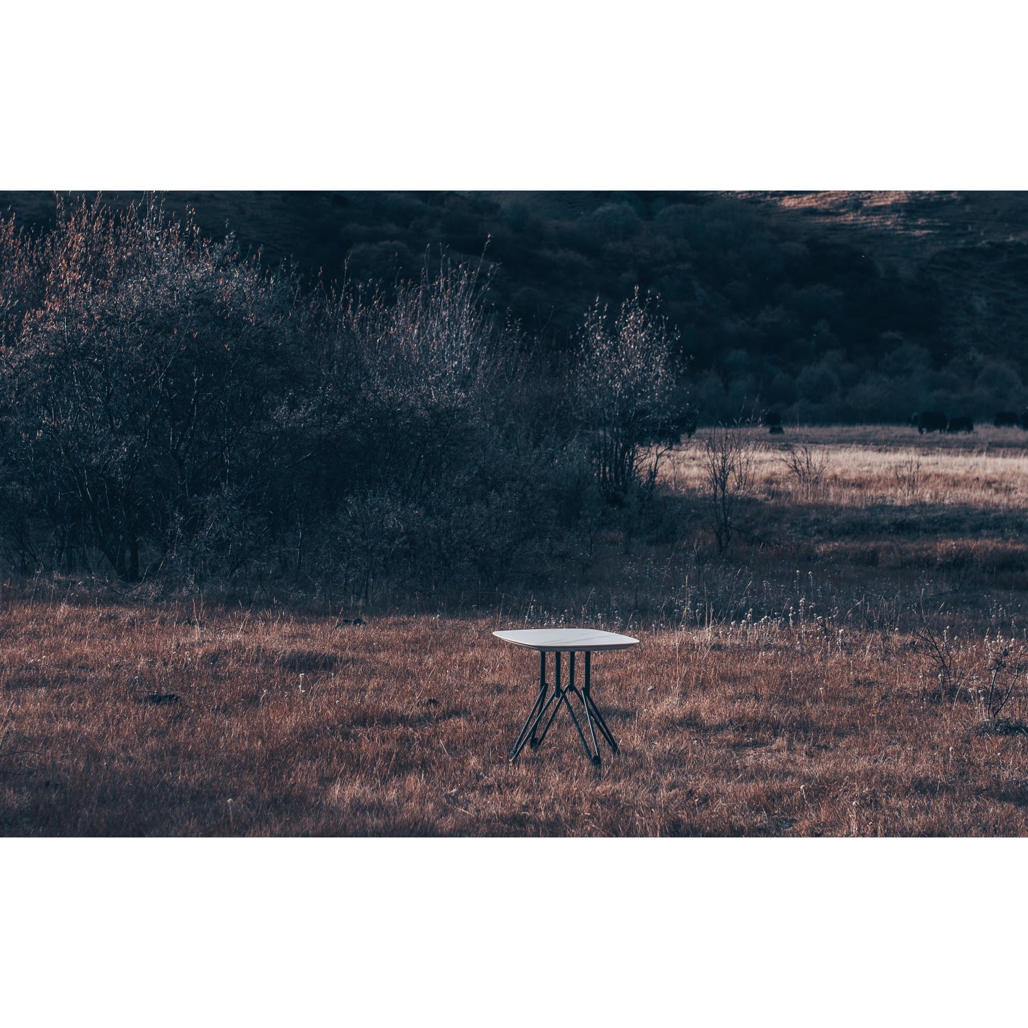 Nomad Camp Tea Table - sintered stone top