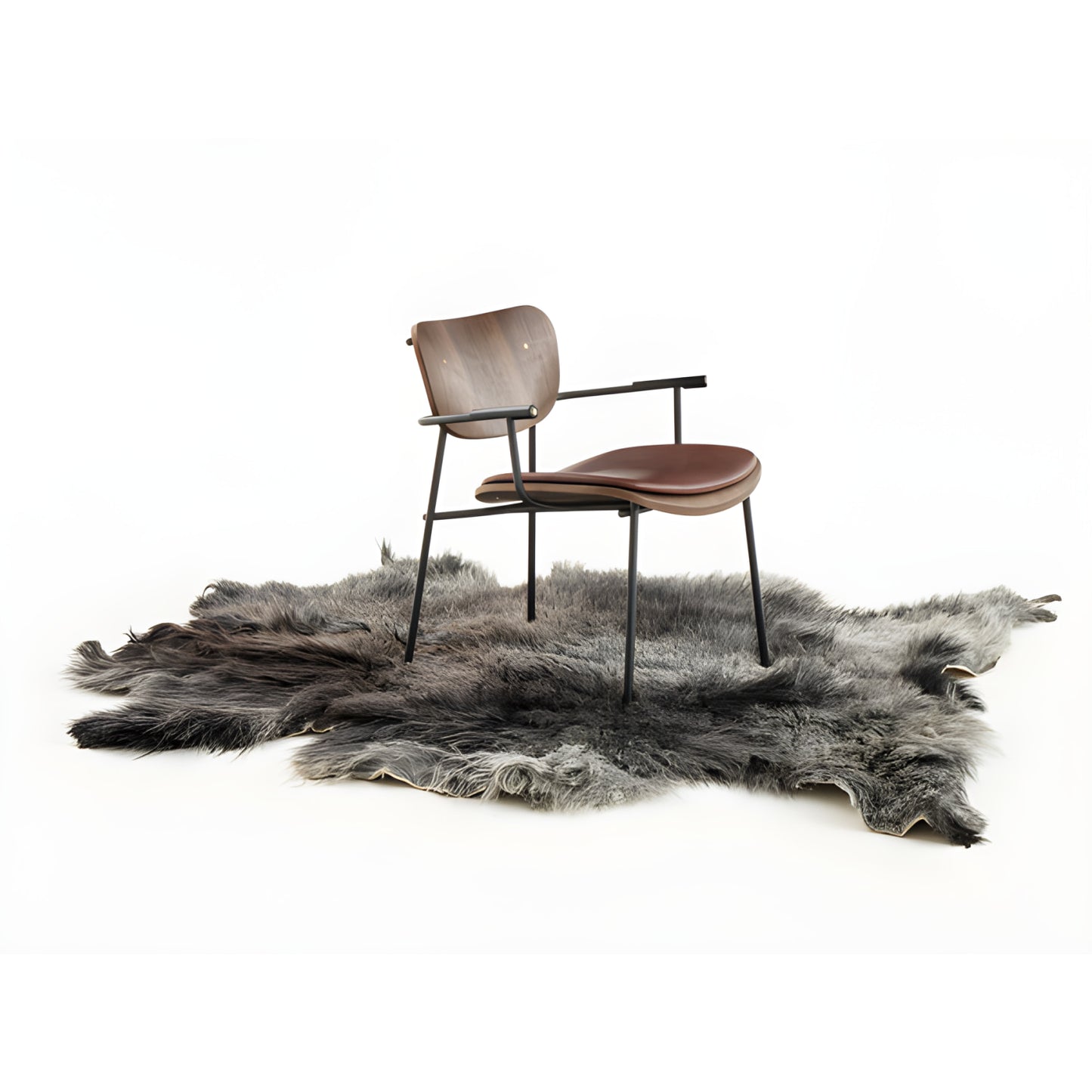 Nomad Horns Chair - Luxury Heat-Bent Wood Seating with Smoked Oak & Cover Options - KVN | DSGN