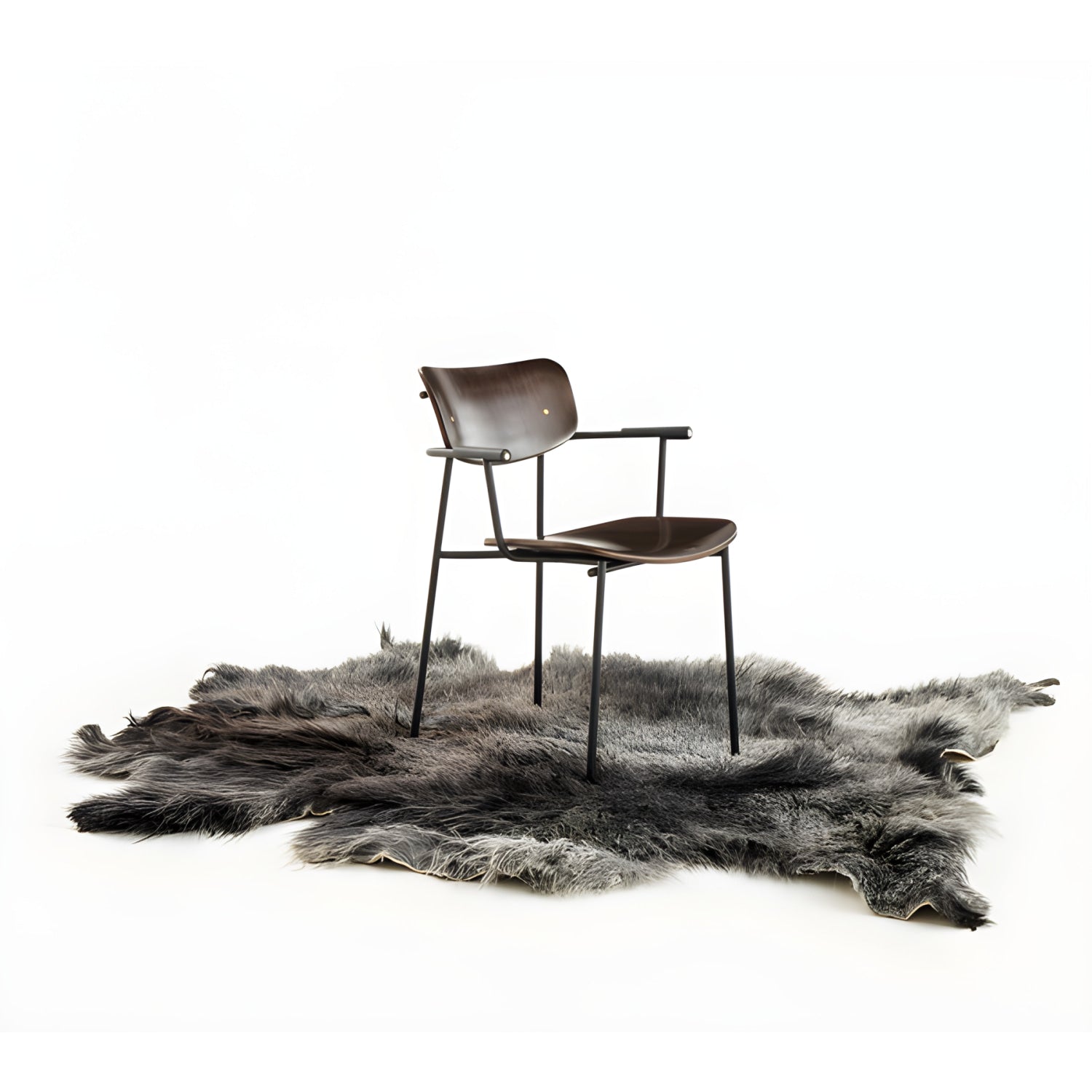 Nomad Horns Chair - Luxury Heat-Bent Wood Seating with Smoked Oak & Cover Options - KVN | DSGN