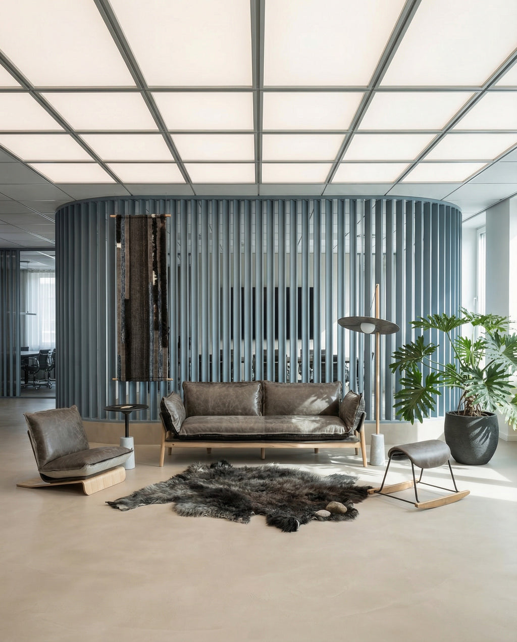 MATSU Skin Sofa in Yak leather