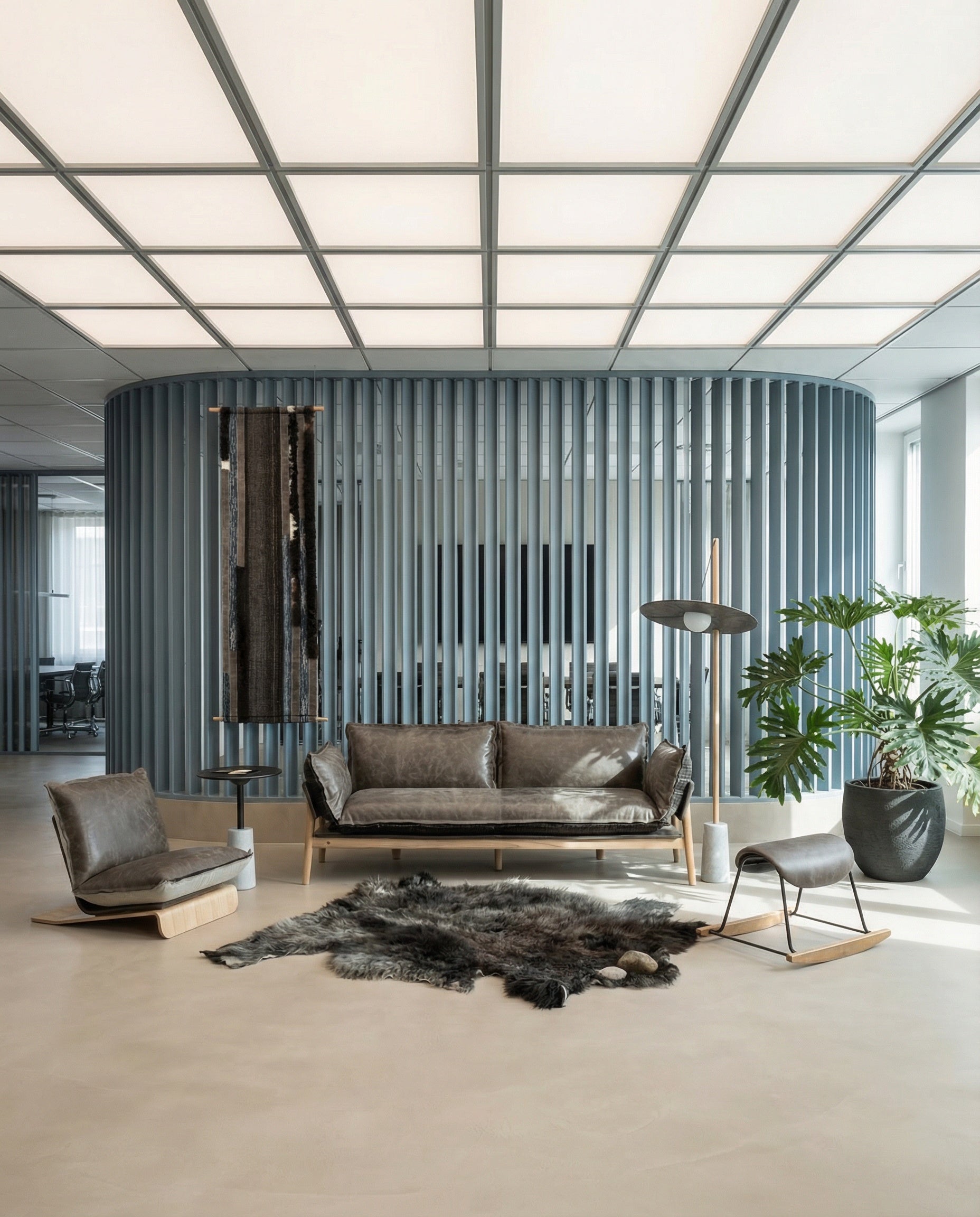 MATSU Skin Sofa in Yak leather